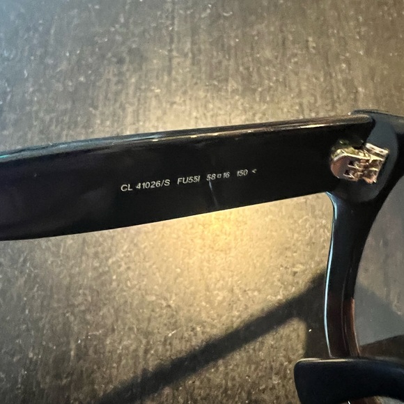 Celine Flattop Two-Tone Shield Sunglasses. Good Condition. No box - Picture 6 of 6